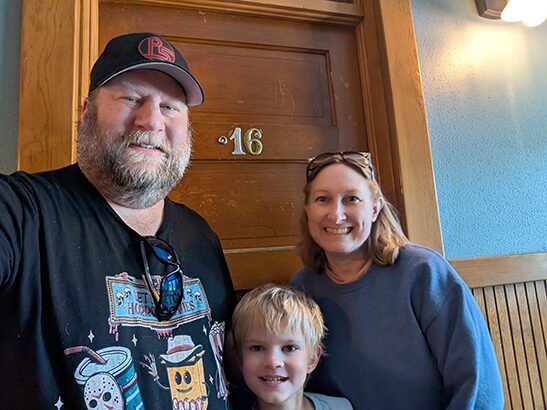 Our family at Hotel Vendome in Prescott